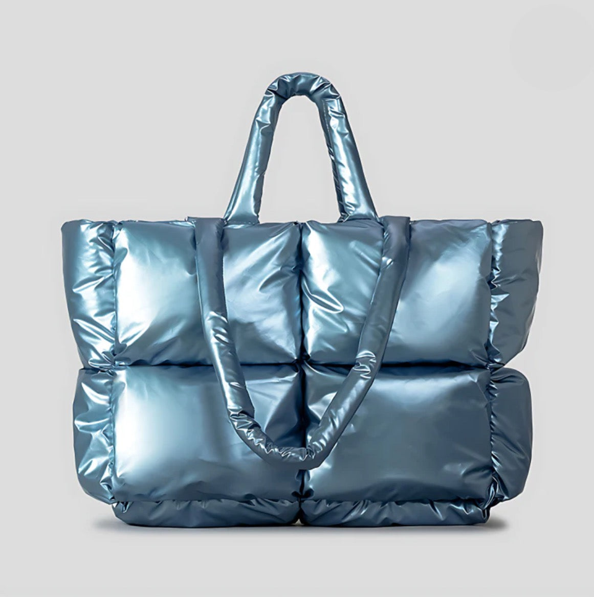 Fitfox Puffer Shopper Bag - Blue