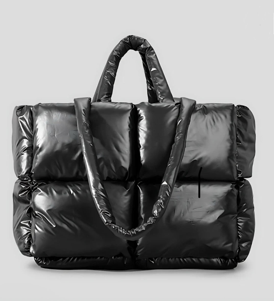 Fitfox Puffer Shopper Bag - Black