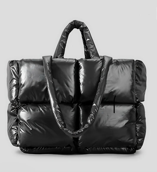 Fitfox Puffer Shopper Bag - Black